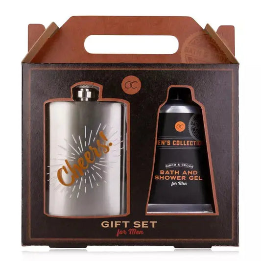 Coffret cadeau set de bain flasque MEN'S COLLECTION Accentra