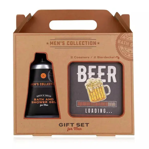Coffret cadeau set de bain sous-bocks MEN'S COLLECTION Accentra