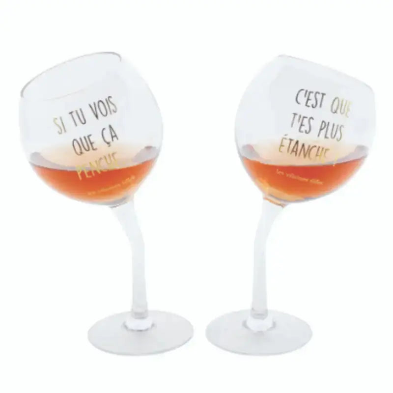 Coffret de 2 verres penchés Les Vilaines Filles