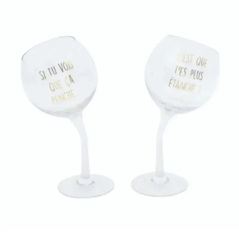 Coffret de 2 verres penchés Les Vilaines Filles