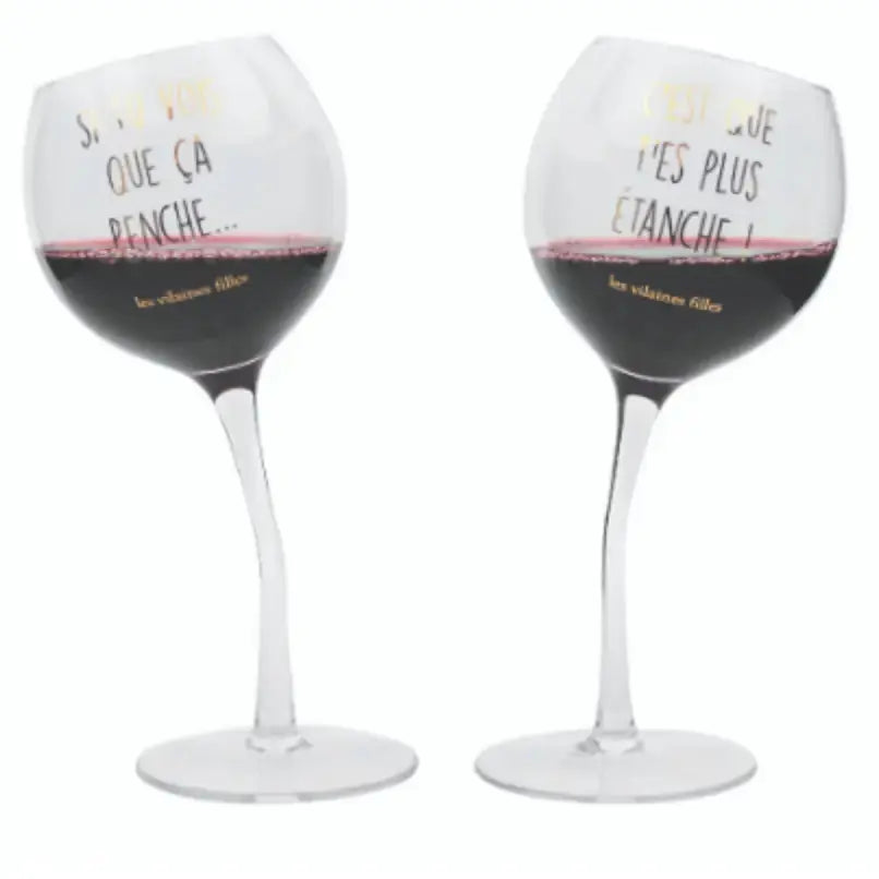 Coffret de 2 verres penchés Les Vilaines Filles
