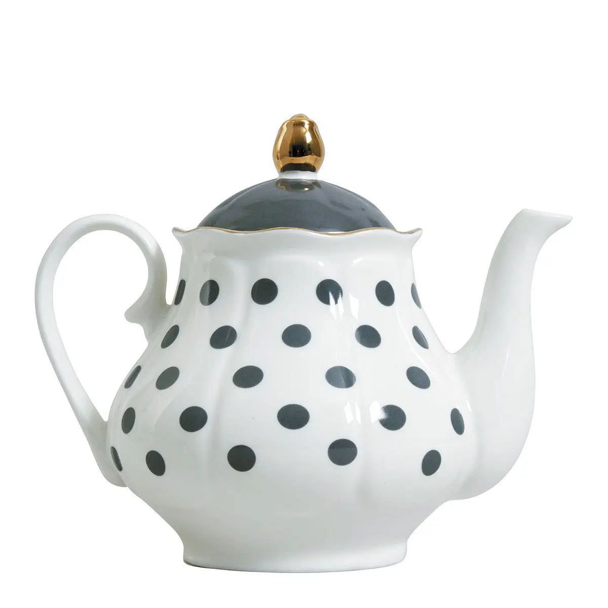 Coffret théière et 2 tasses à thé Madame de Récamier - Gris Mathilde M