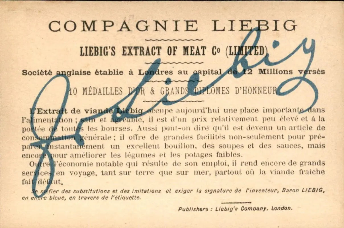 Collection 6 cartes Liebig Antik brokant