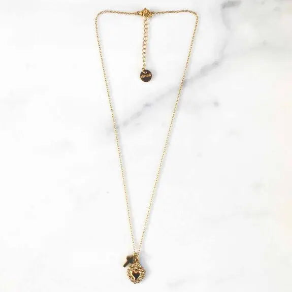 Collier Chaîne Exvoto Croix Guadalupe LITCHI LITCHI