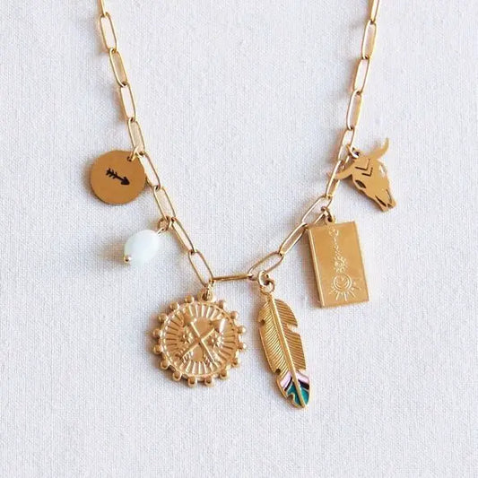 Collier à breloques 'Indian Summer'  - doré Bazou