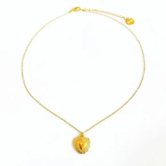 Collier chaîne pendentif cœur ex-voto LITCHI LITCHI