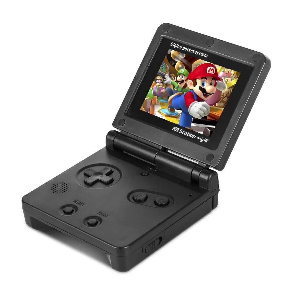Console portable rétro avec 500 jeux 8 bits et écran pliable de 3 pouces. Connexion télé Dam Electronics