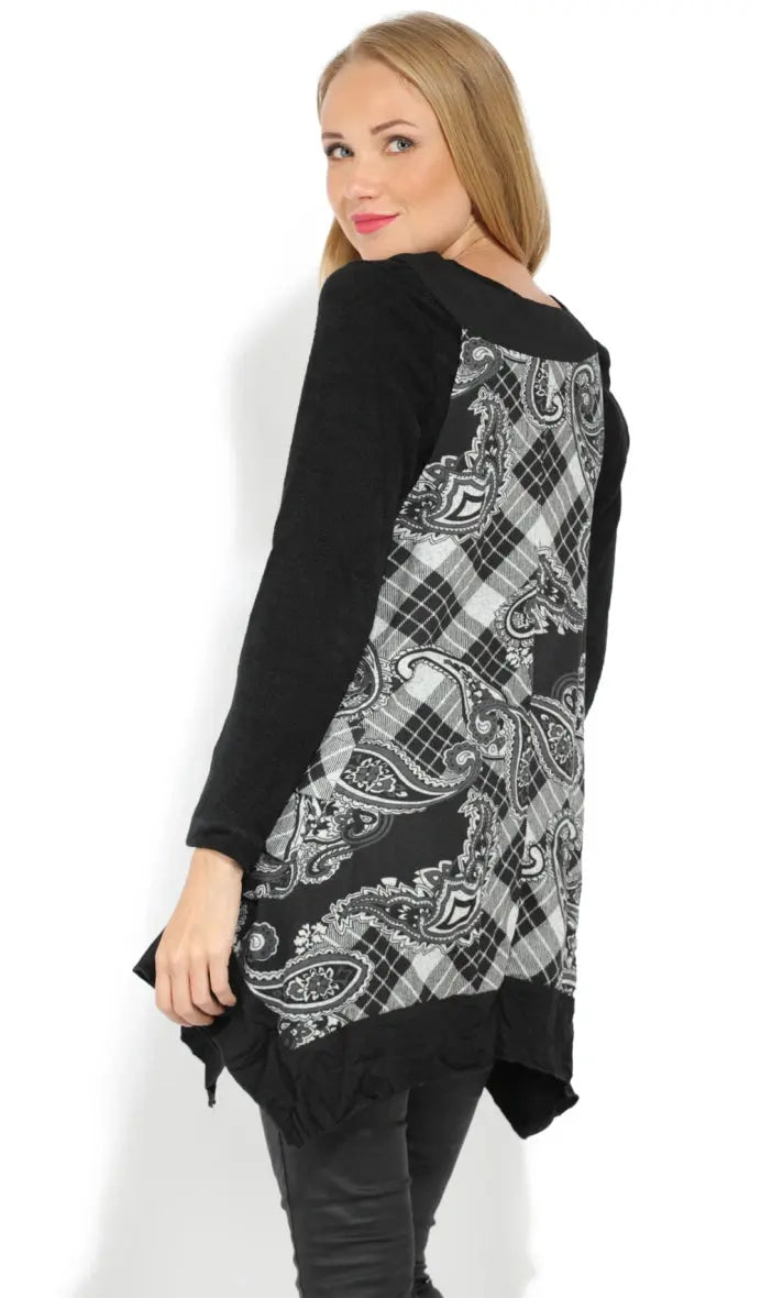 Ensemble top + sous pull bouclette Pomme Rouge