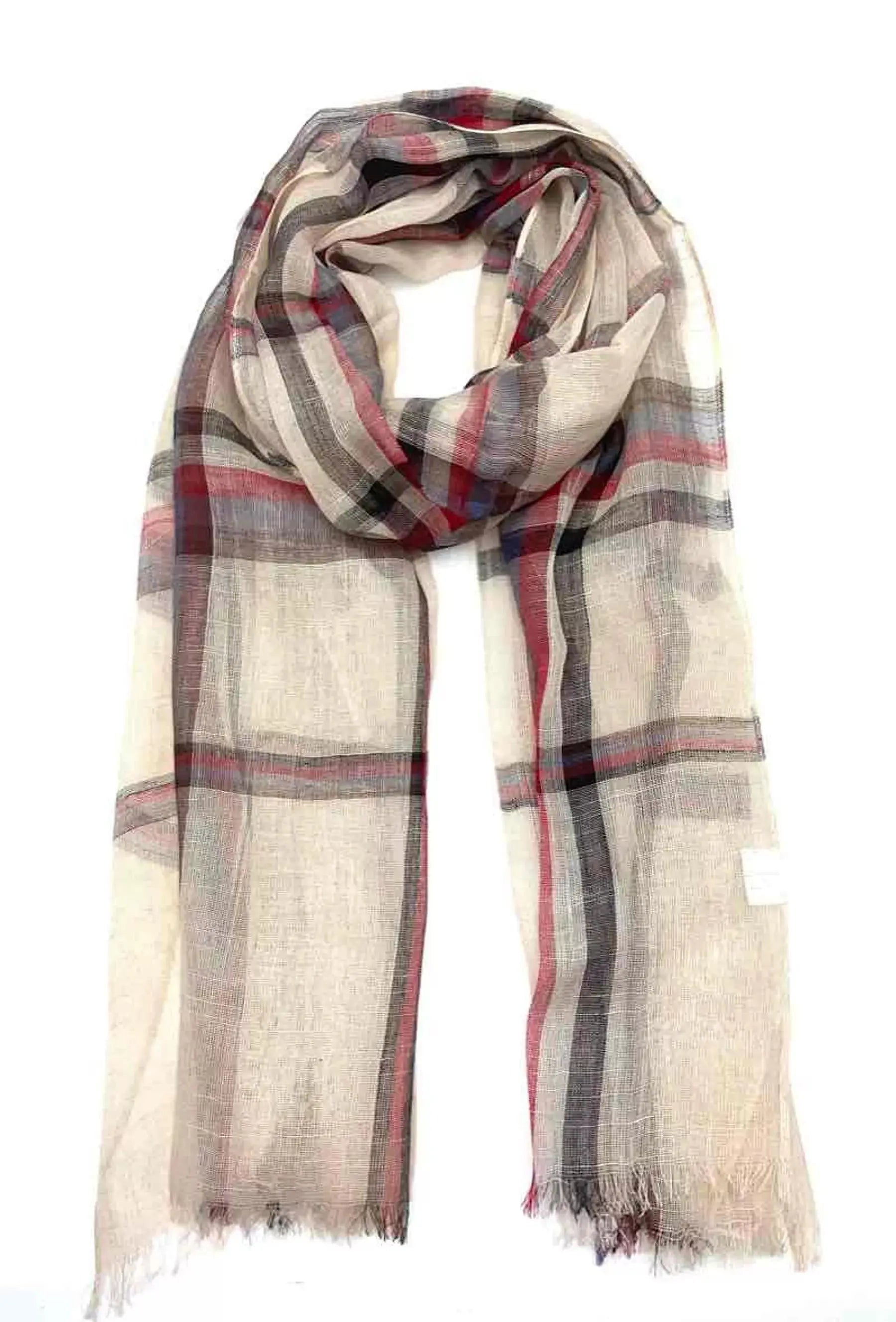Foulard mixte crème LINETA