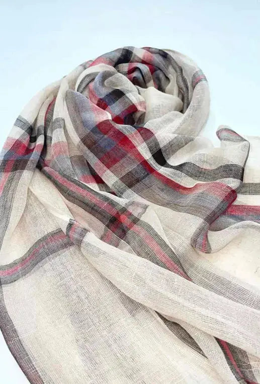 Foulard mixte crème LINETA