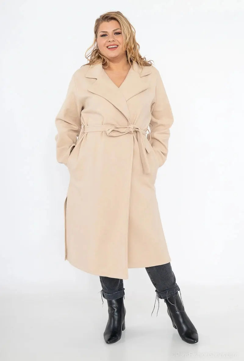 Manteau long fente sur les 2 cotés See Modern