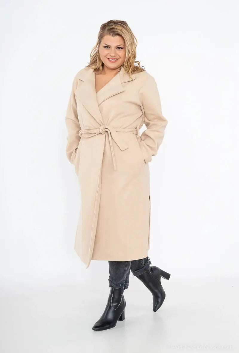 Manteau long fente sur les 2 cotés See Modern