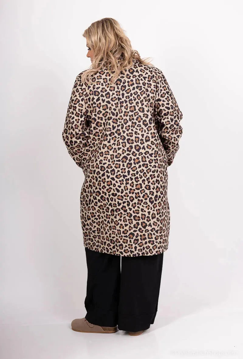 Manteau long imprimé animal grande taille PEPOUZ'PARIS