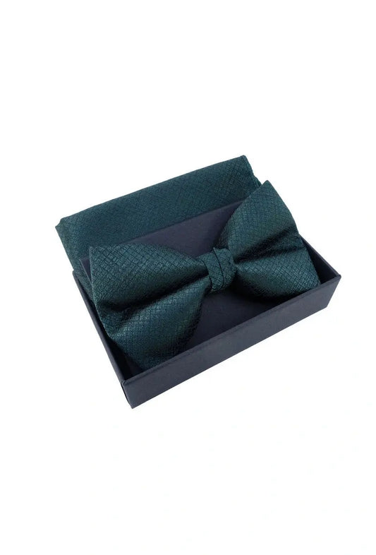 Nœud papillon pour homme avec mouchoir/pochette emballé en boîte JCL (CEINTURES ET MOI)