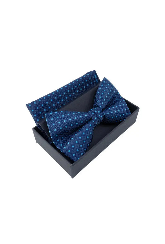 Nœud papillon pour homme avec mouchoir/pochette emballé en boîte JCL (CEINTURES ET MOI)