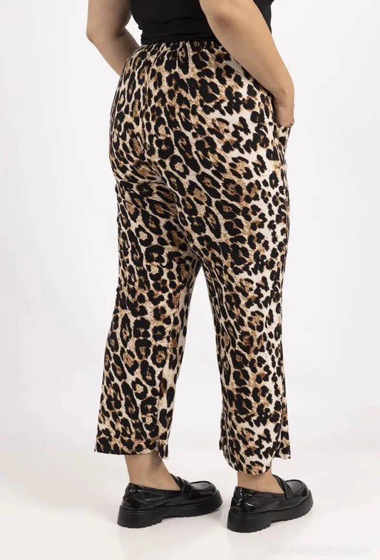 Pantalon à imprimé léopard fluide 2W Paris