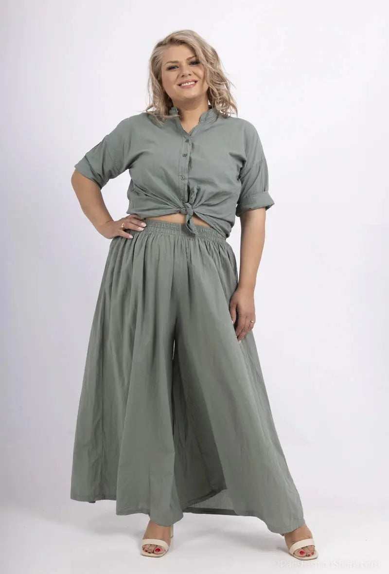 Pantalon très large en 100% coton Shinie