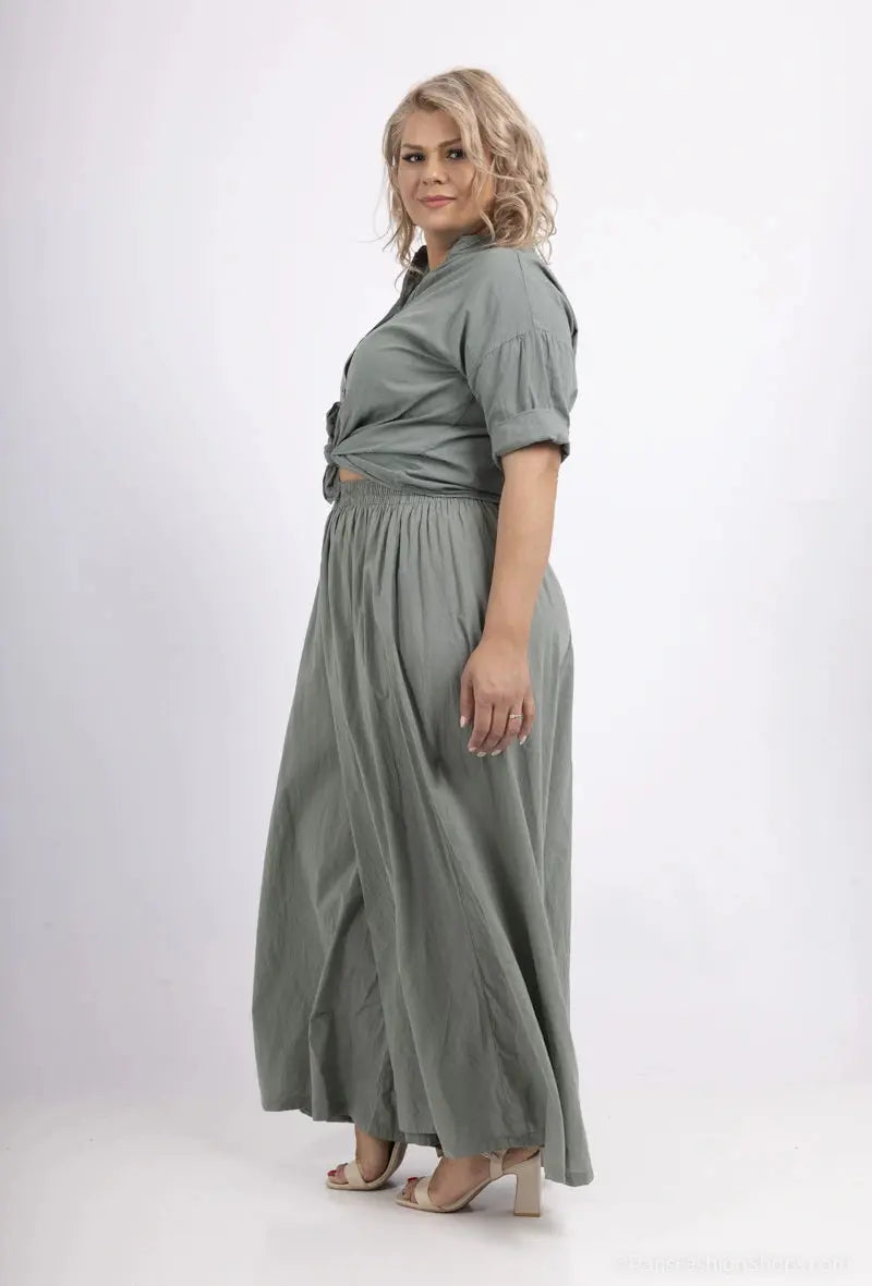 Pantalon très large en 100% coton Shinie