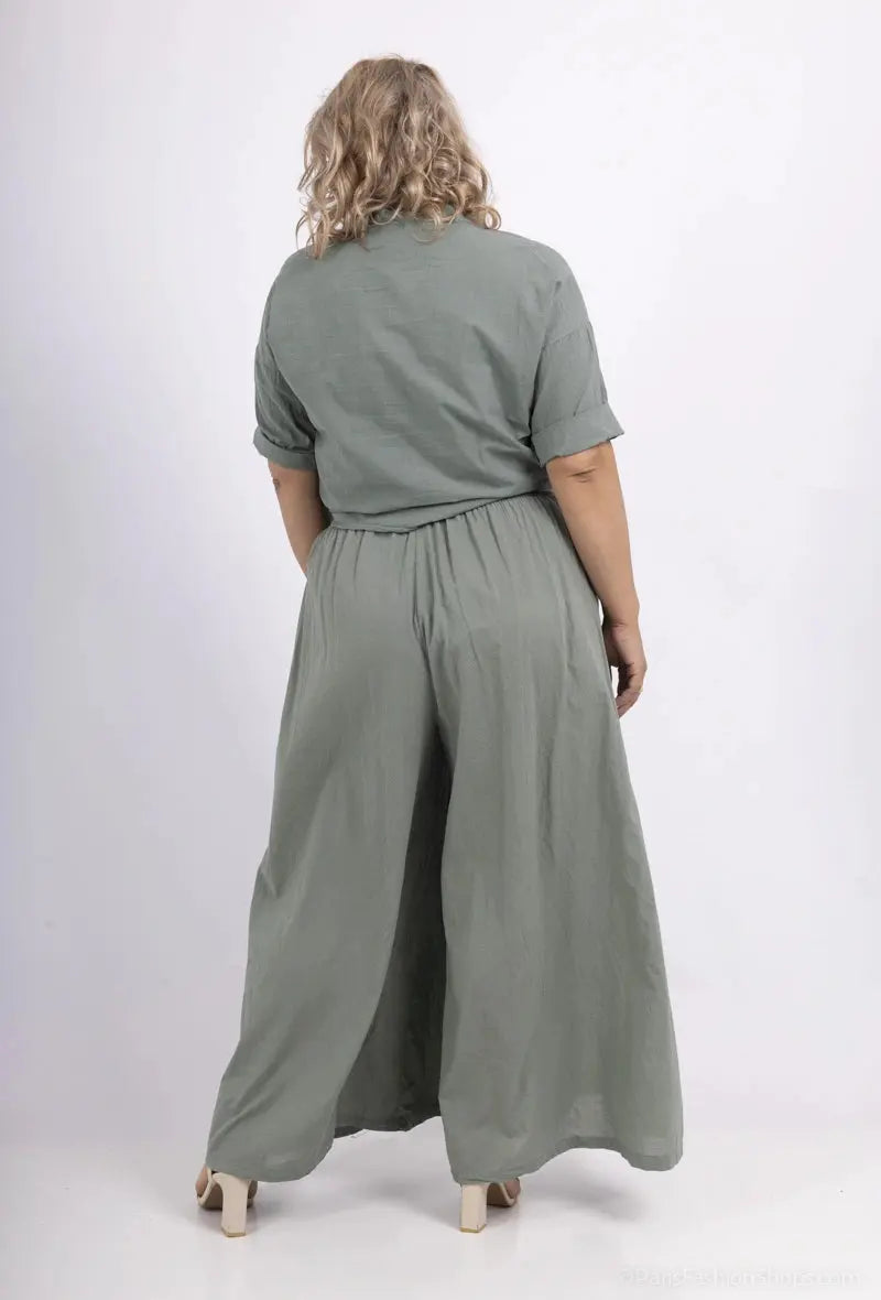 Pantalon très large en 100% coton Shinie