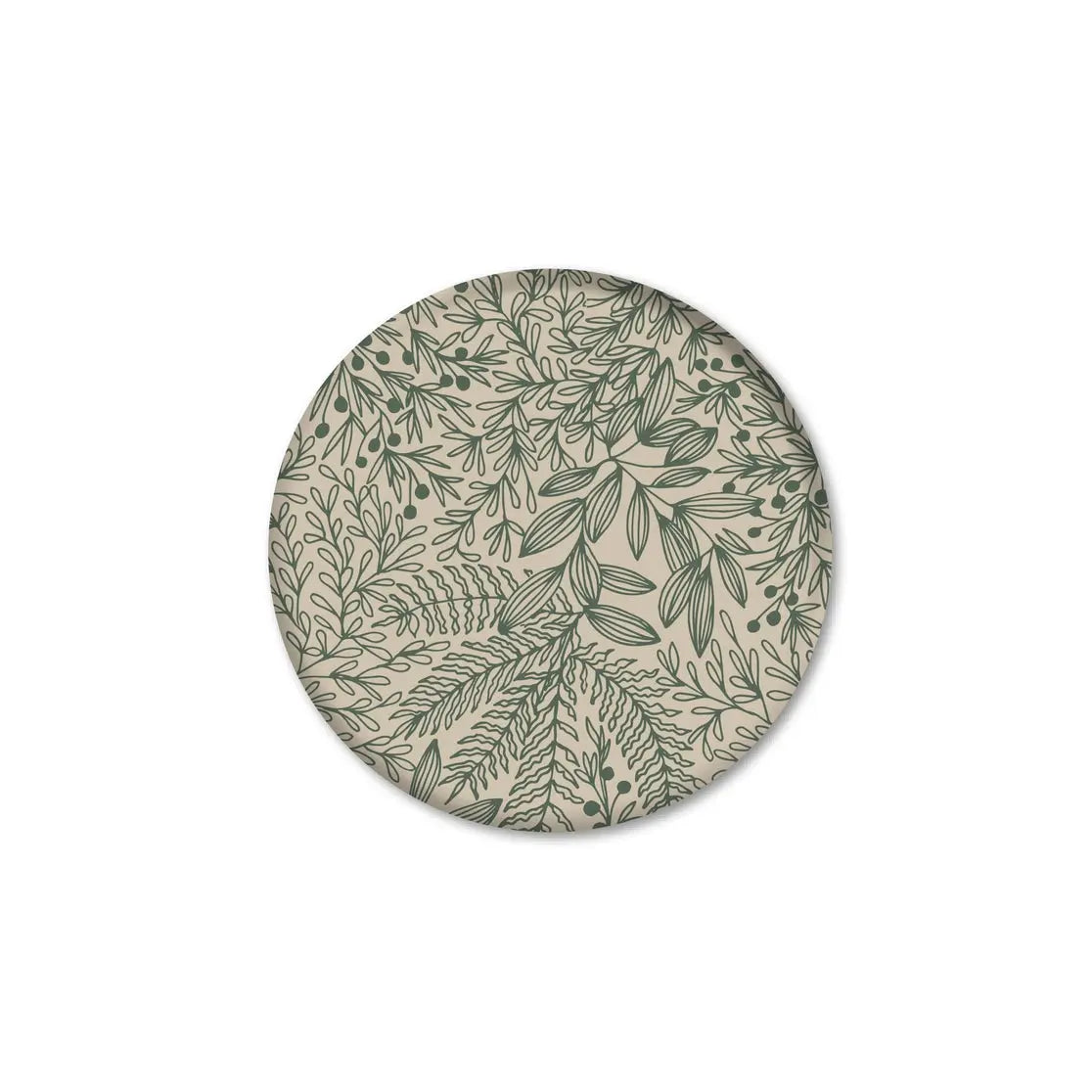 Plateau Ø 25 cm Vert Le cerisier blanc