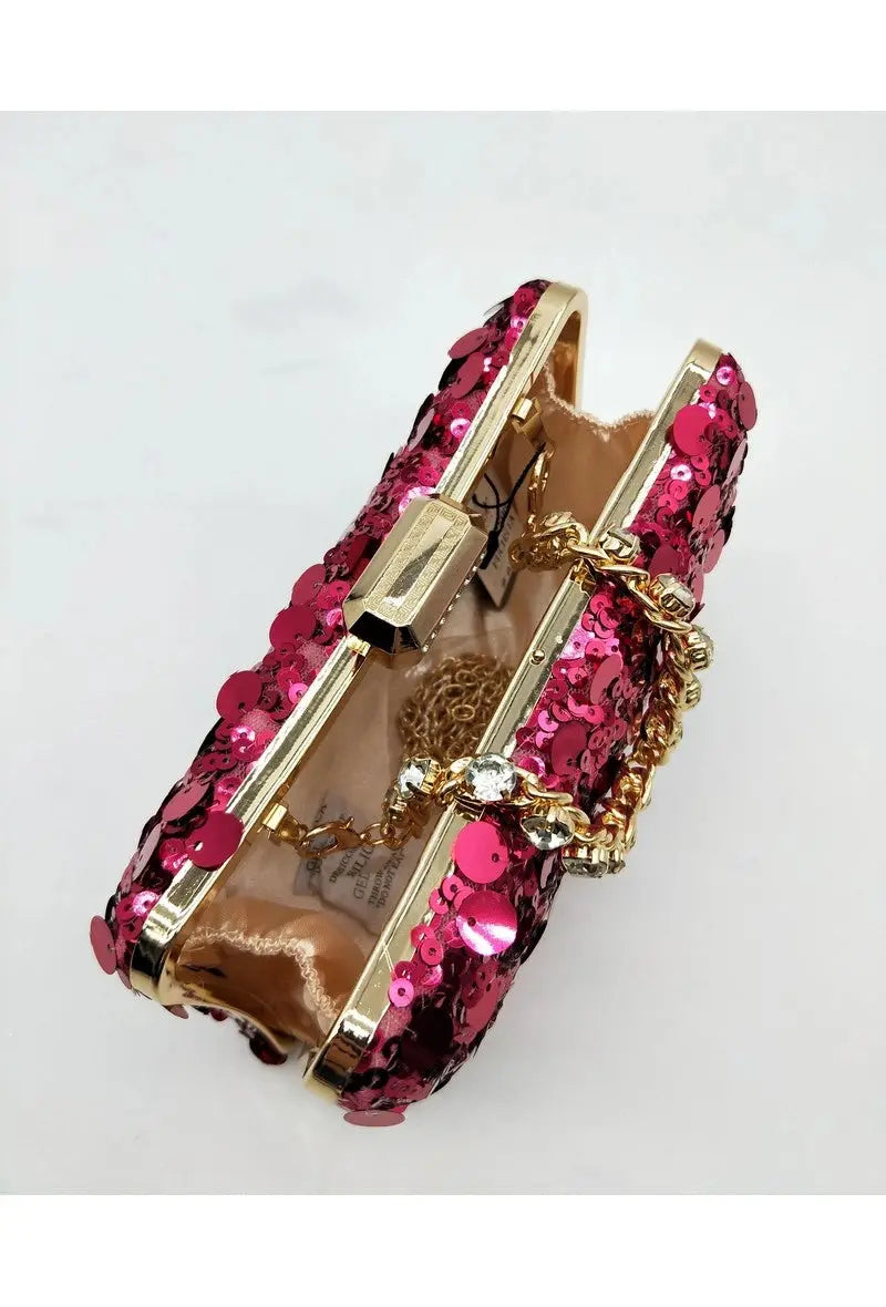 Pochette à sequins de soirée LX MODA