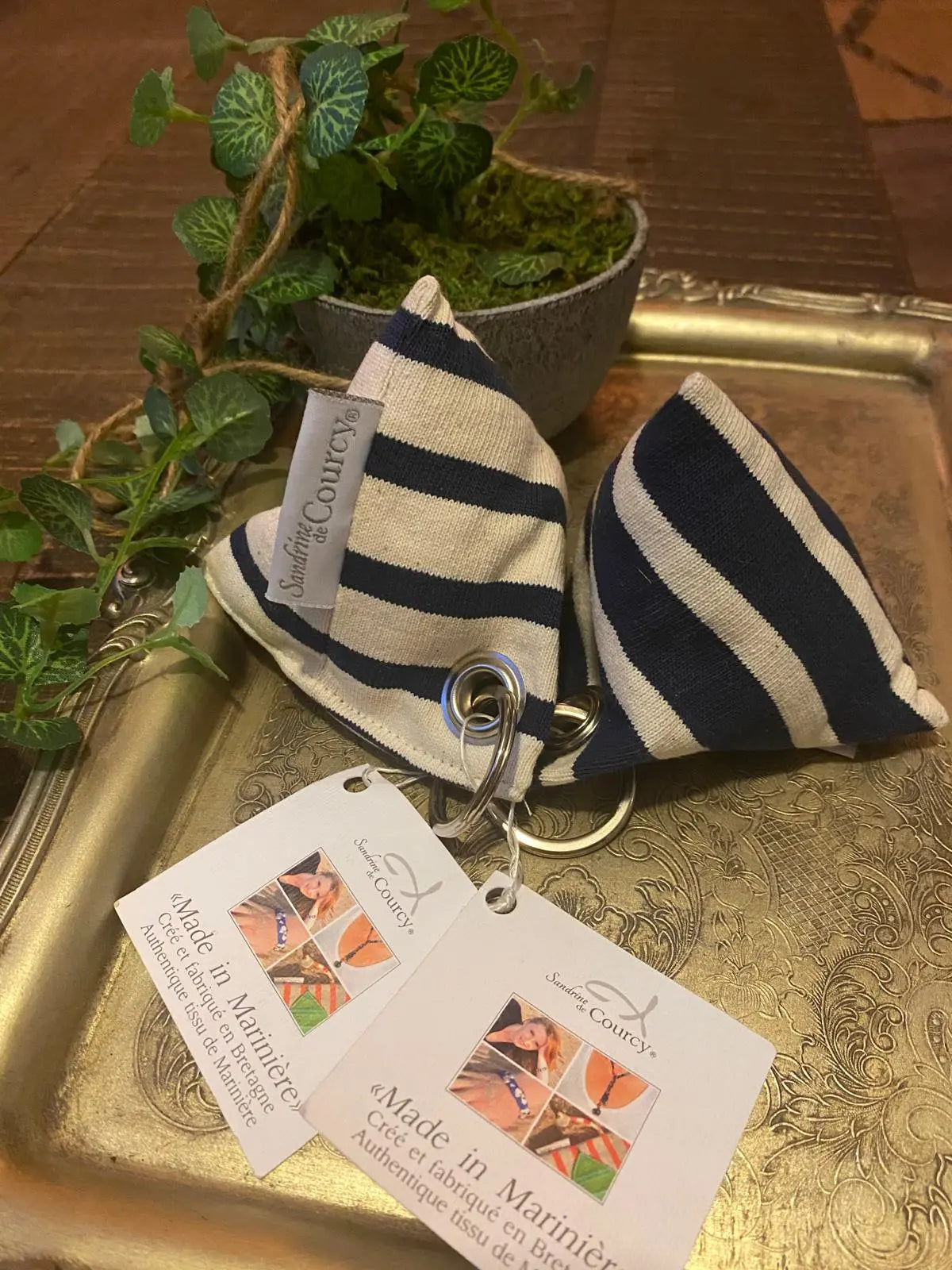 Porte clés marinière Sandrine De Courcy
