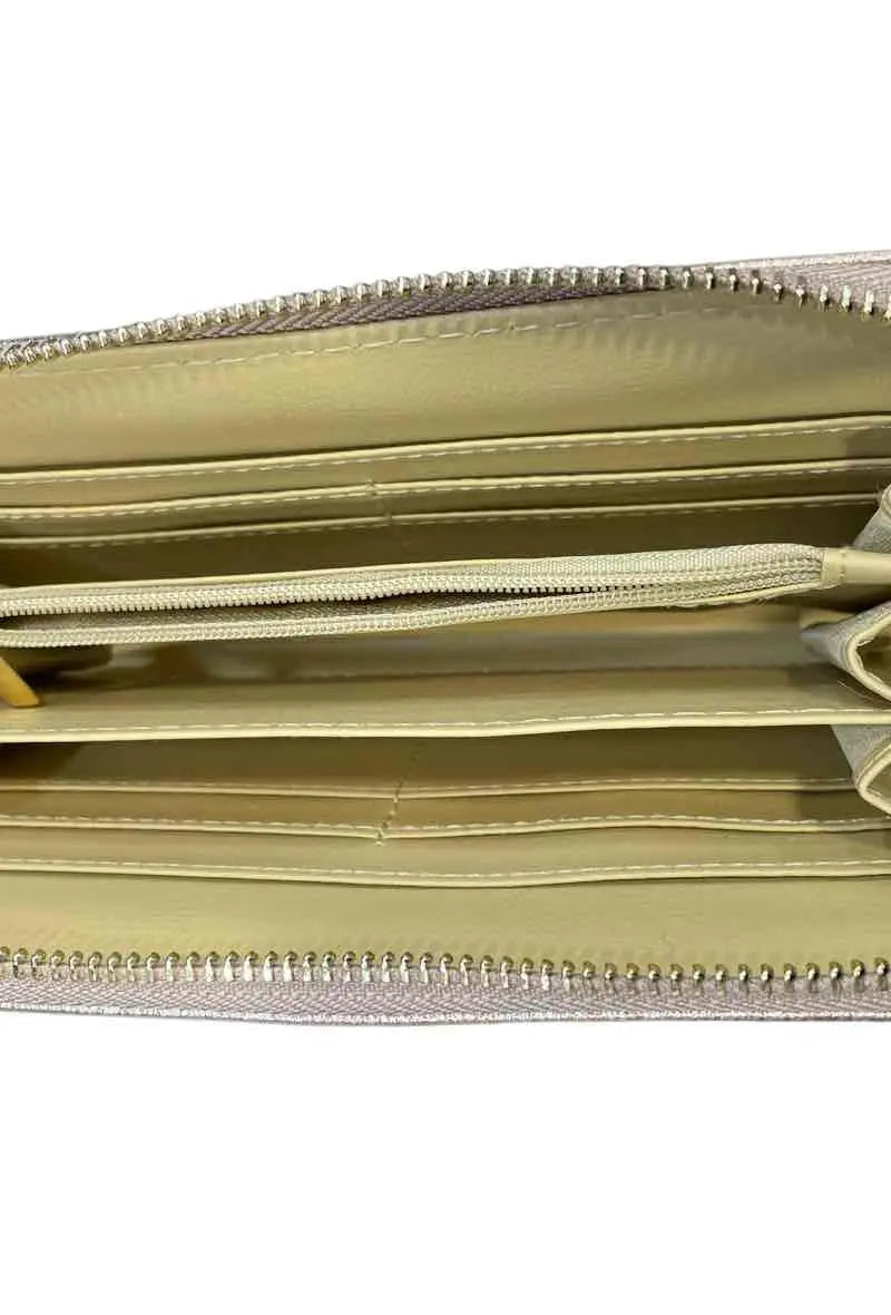 Portefeuille en cuir irisé FABRICATION ITALIENNE JULIET'S&CO