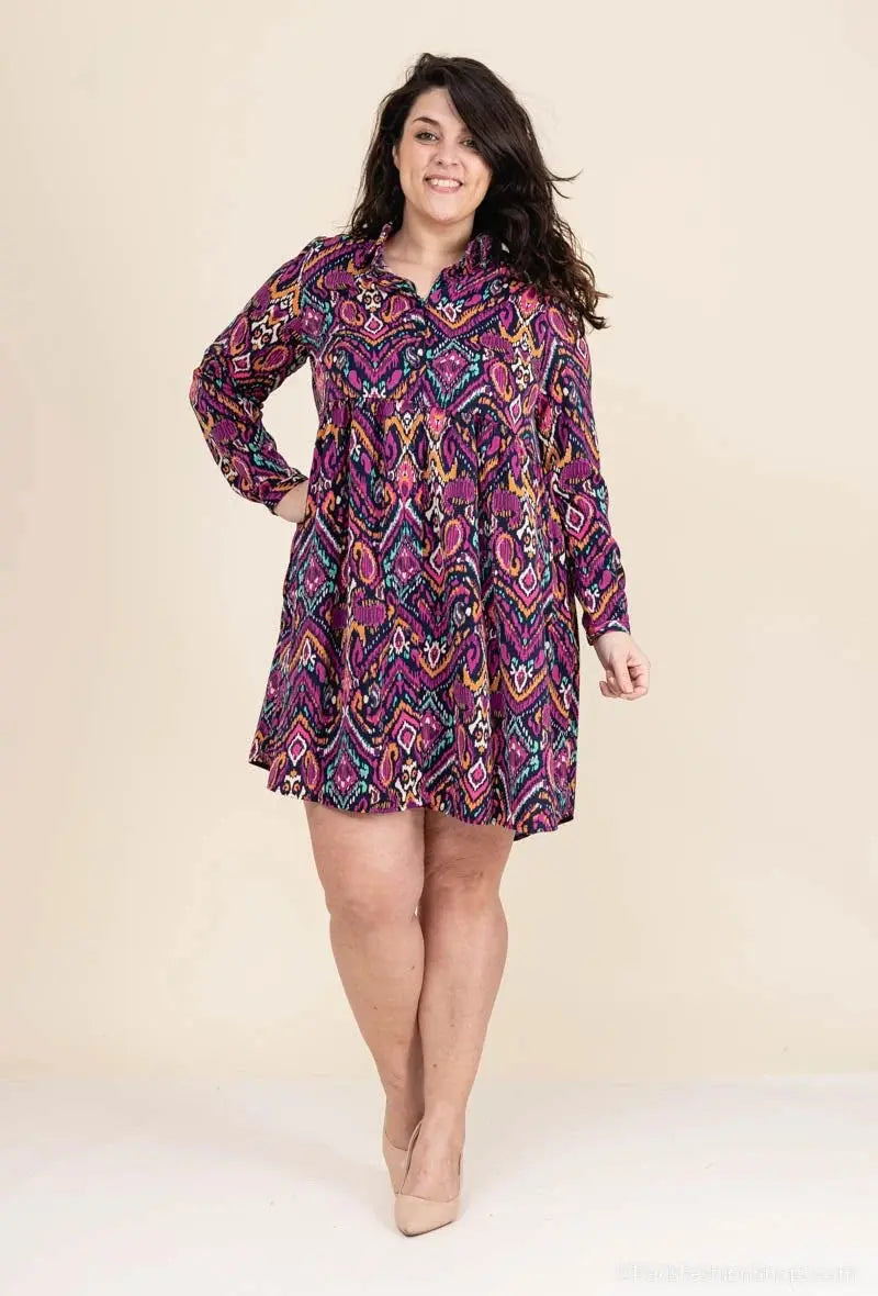 Robe chemise imprimée LilieRose