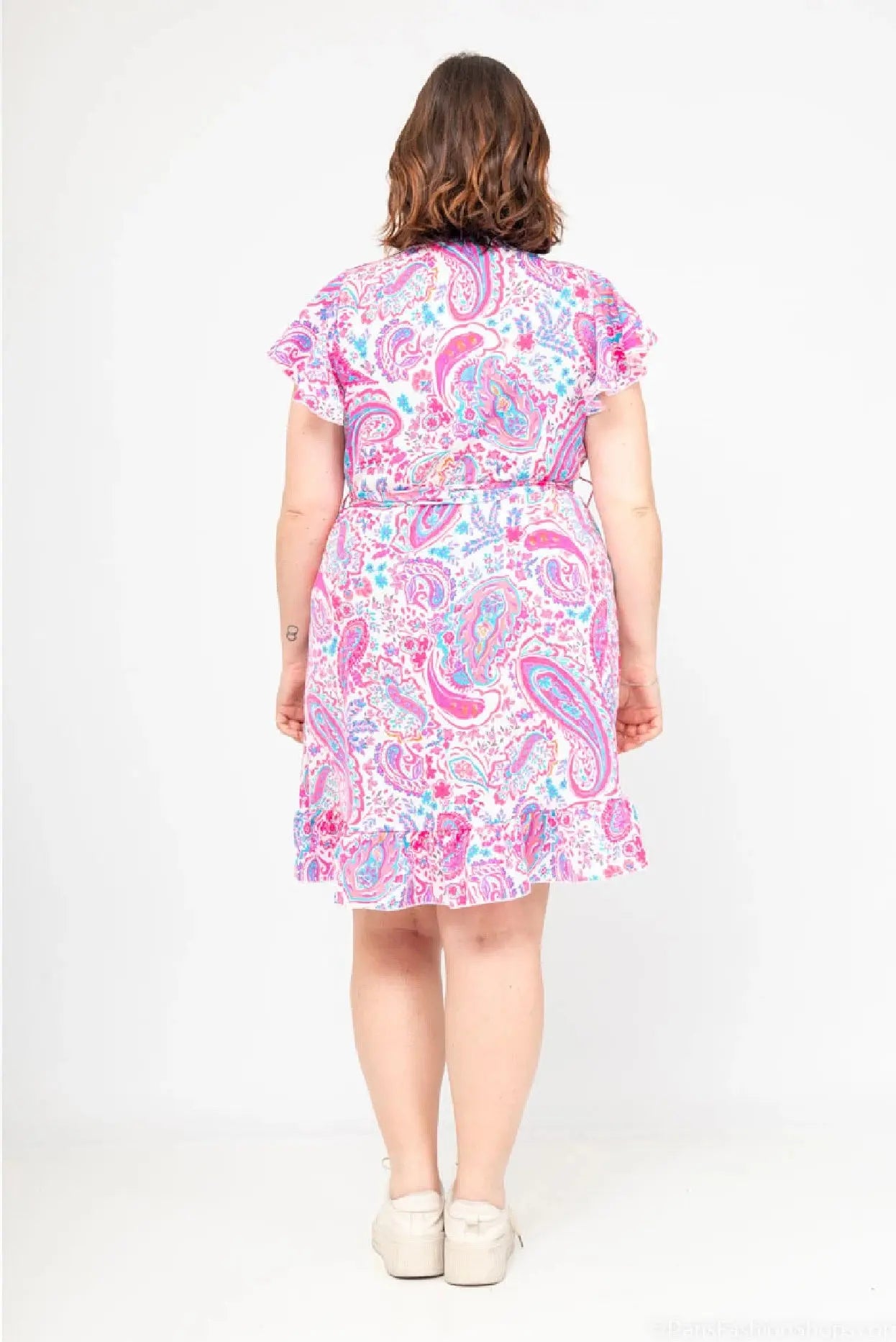 Robe courte à motif paisley LilieRose