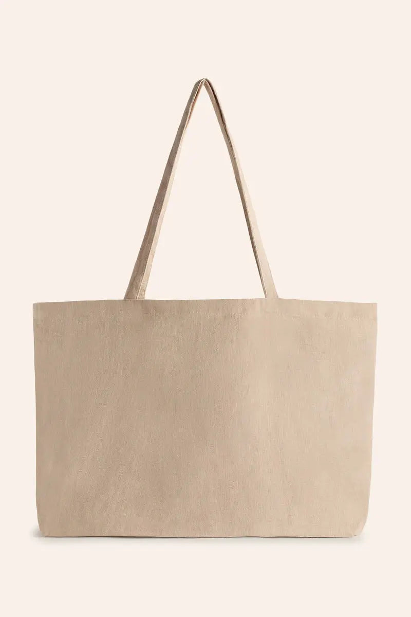 Sac cabas en lin naturel Calma house