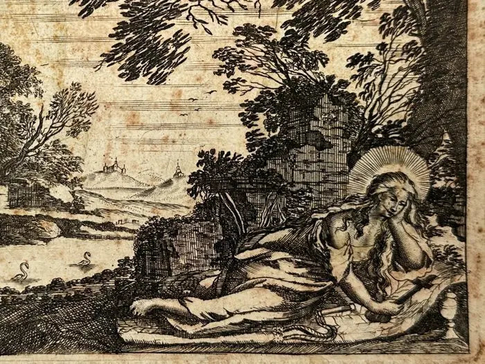 "Saint Person with a cross" Antik brokant