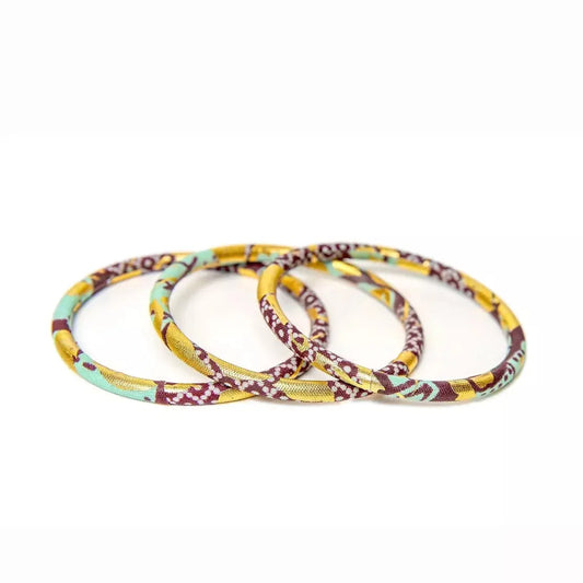 bracelet wax sky burgundy golden MéloKane